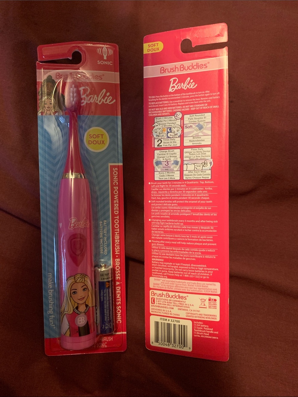 ✨⚡️💥Brush Buddies Barbie Sonic Powered Toothbrush